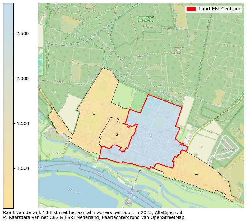 Afbeelding van de buurt Elst Centrum op de kaart.