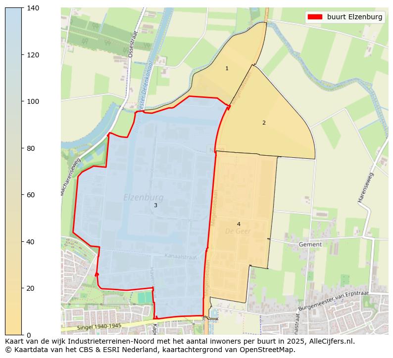 Afbeelding van de buurt Elzenburg op de kaart.