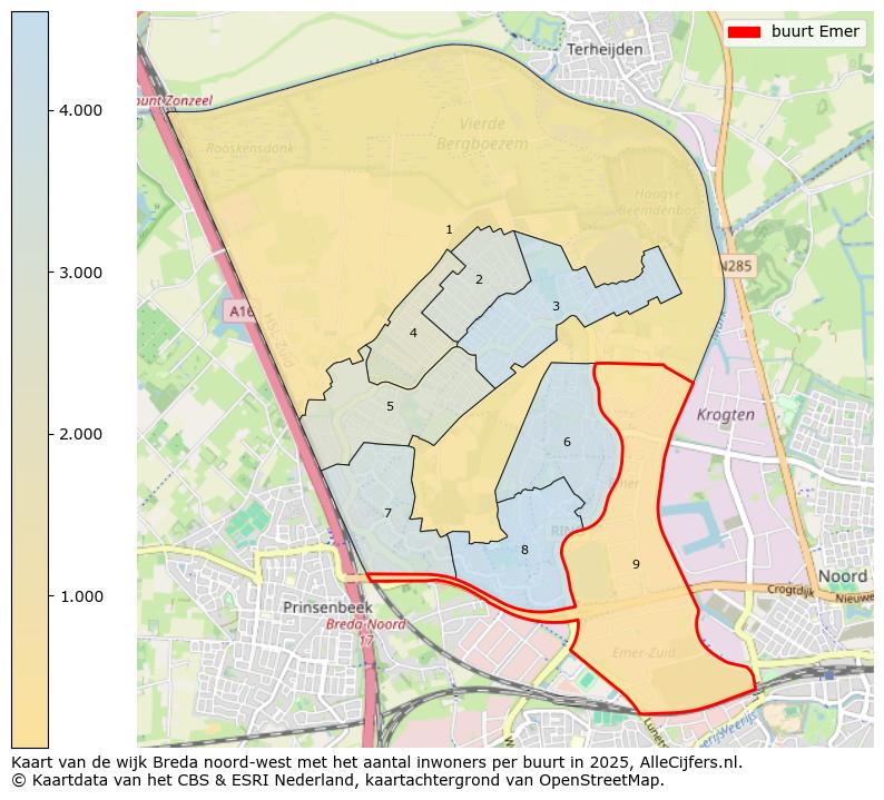Afbeelding van de buurt Emer op de kaart.