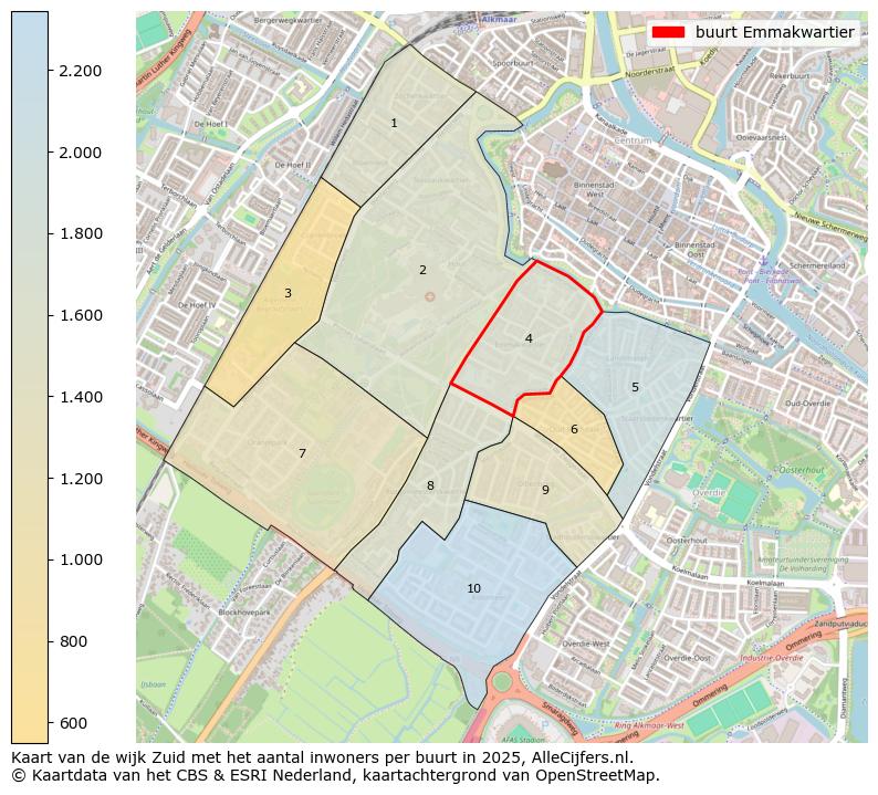Afbeelding van de buurt Emmakwartier op de kaart.