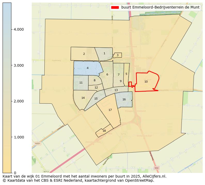 Afbeelding van de buurt Emmeloord-Bedrijventerrein de Munt op de kaart.