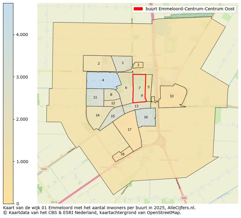 Afbeelding van de buurt Emmeloord-Centrum-Centrum Oost op de kaart.