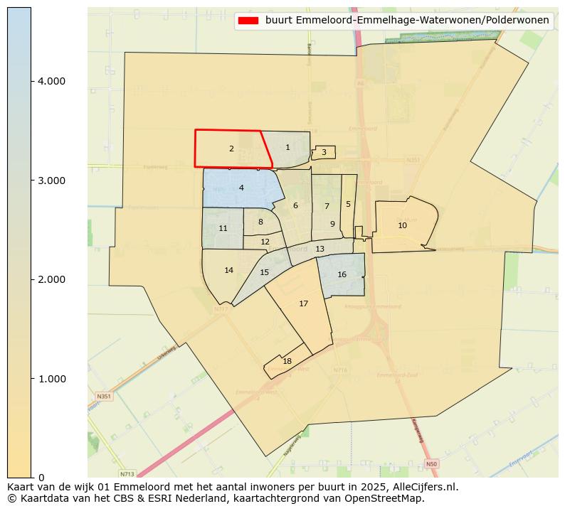 Afbeelding van de buurt Emmeloord-Emmelhage-Waterwonen/Polderwonen op de kaart.