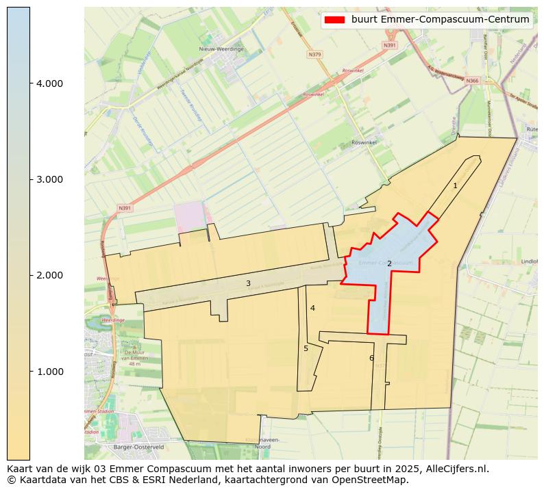 Afbeelding van de buurt Emmer-Compascuum-Centrum op de kaart.