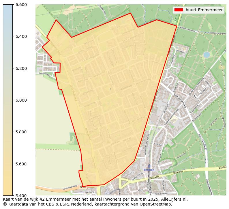 Afbeelding van de buurt Emmermeer op de kaart.