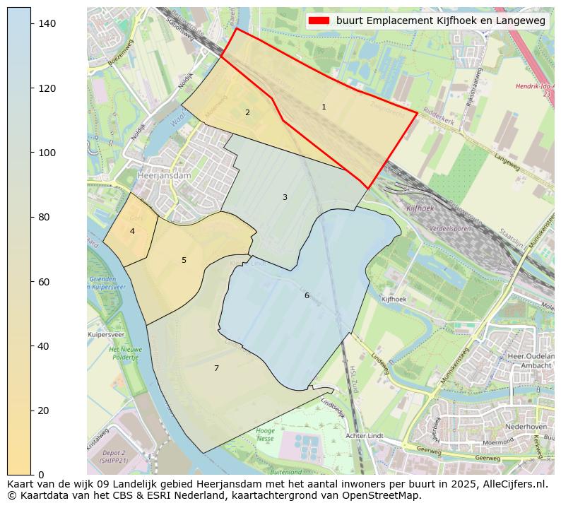 Afbeelding van de buurt Emplacement Kijfhoek en Langeweg op de kaart.