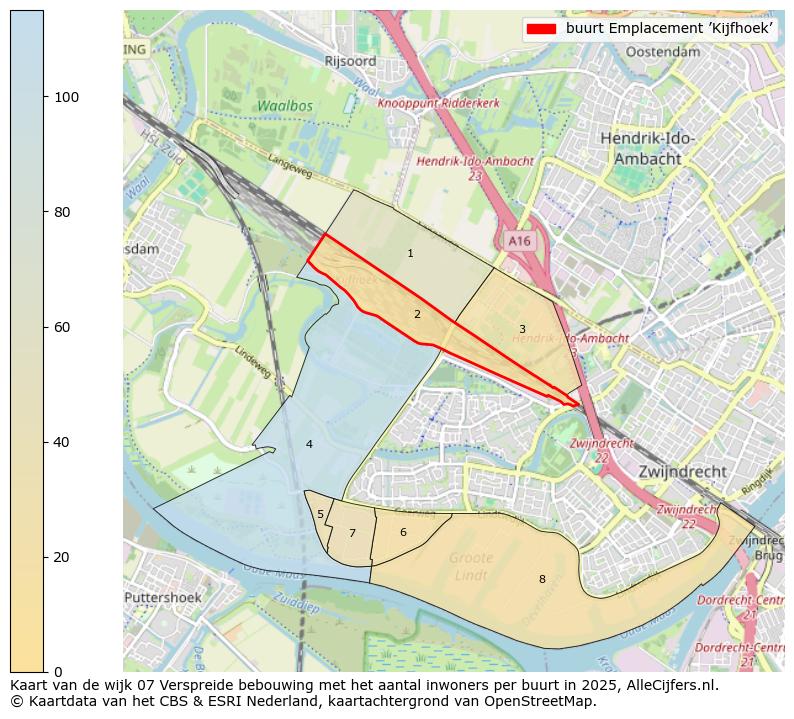 Afbeelding van de buurt Emplacement ’Kijfhoek’ op de kaart.