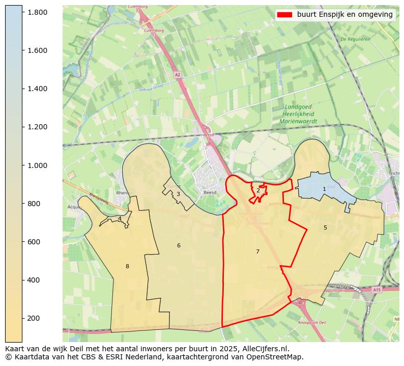 Afbeelding van de buurt Enspijk en omgeving op de kaart.