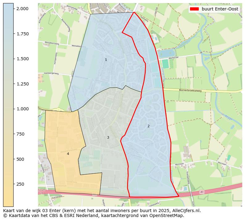 Afbeelding van de buurt Enter-Oost op de kaart.