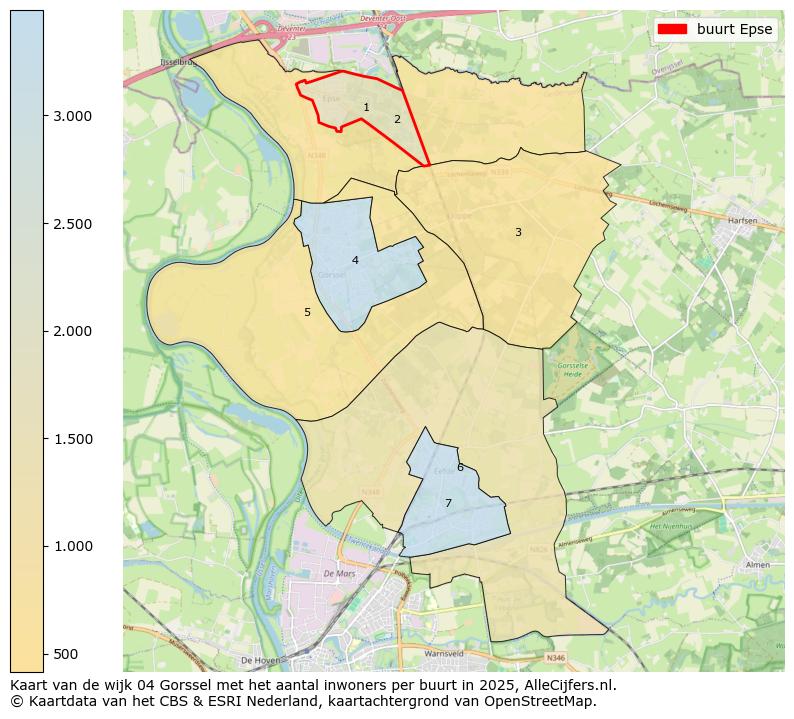Afbeelding van de buurt Epse op de kaart.
