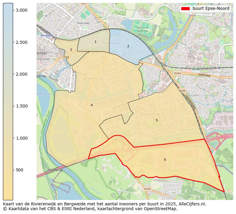 Afbeelding van de buurt Epse-Noord op de kaart.