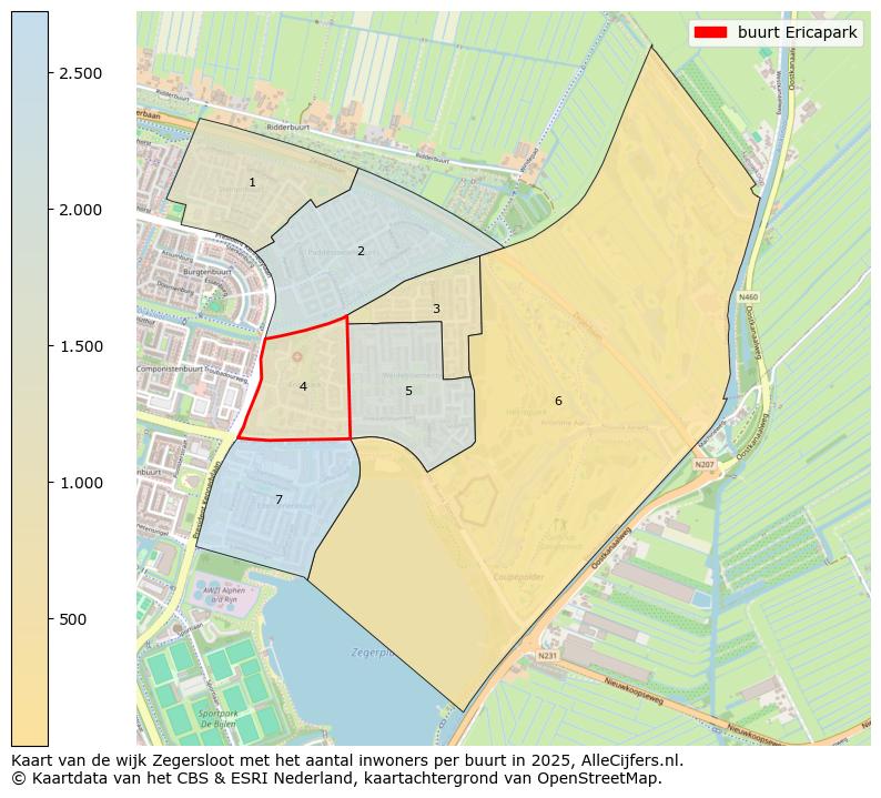 Afbeelding van de buurt Ericapark op de kaart.