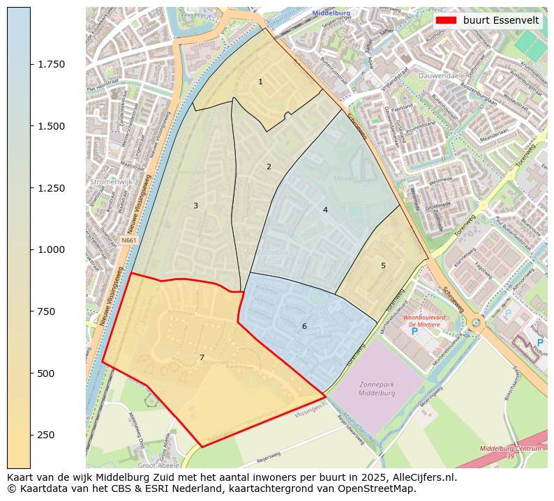 Afbeelding van de buurt Essenvelt op de kaart.