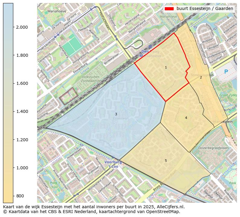 Afbeelding van de buurt Essesteijn / Gaarden op de kaart.