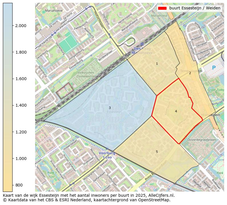 Afbeelding van de buurt Essesteijn / Weiden op de kaart.