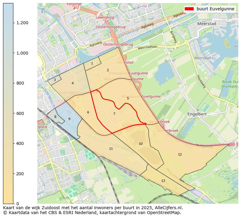 Afbeelding van de buurt Euvelgunne op de kaart.