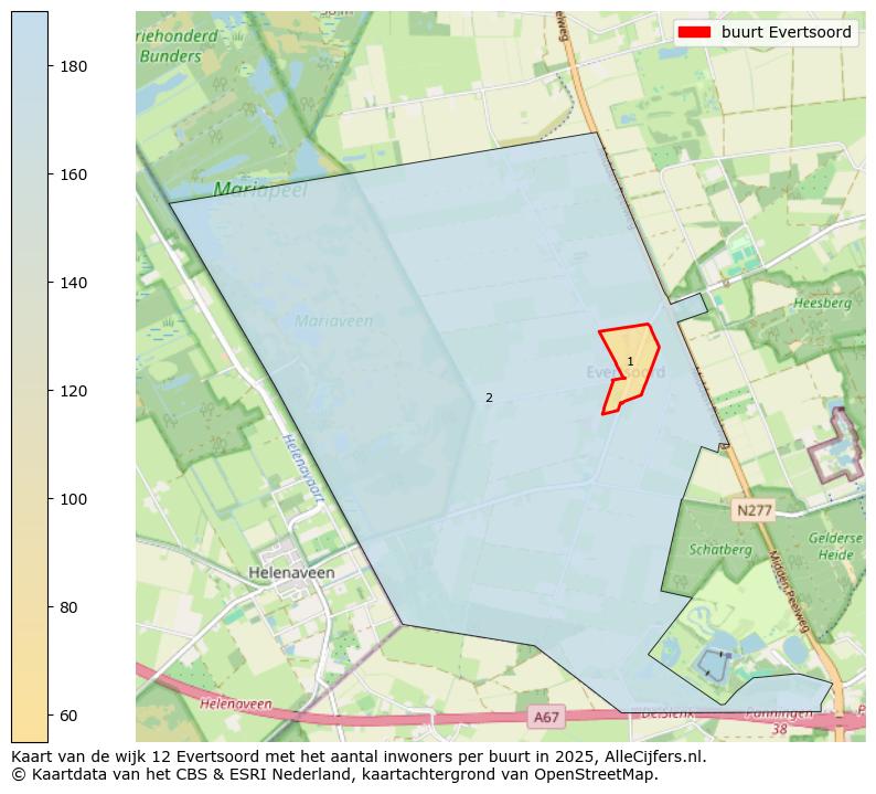 Afbeelding van de buurt Evertsoord op de kaart.