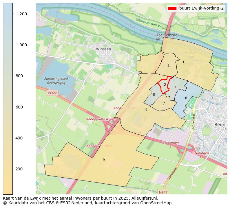 Afbeelding van de buurt Ewijk-Vording-2 op de kaart.