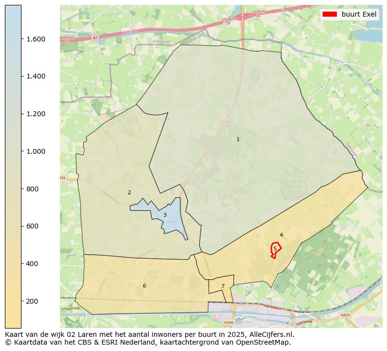 Afbeelding van de buurt Exel op de kaart.