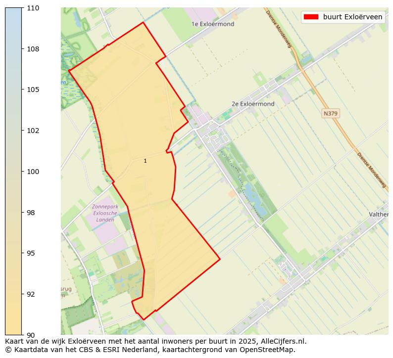 Afbeelding van de buurt Exloërveen op de kaart.