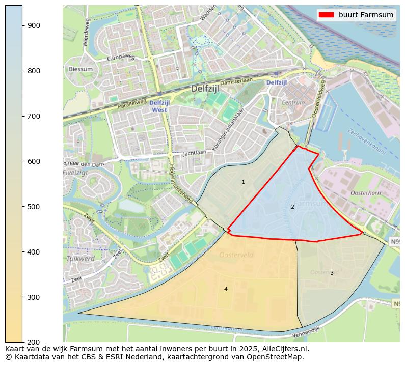 Afbeelding van de buurt Farmsum op de kaart.