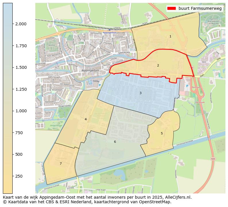 Afbeelding van de buurt Farmsumerweg op de kaart.