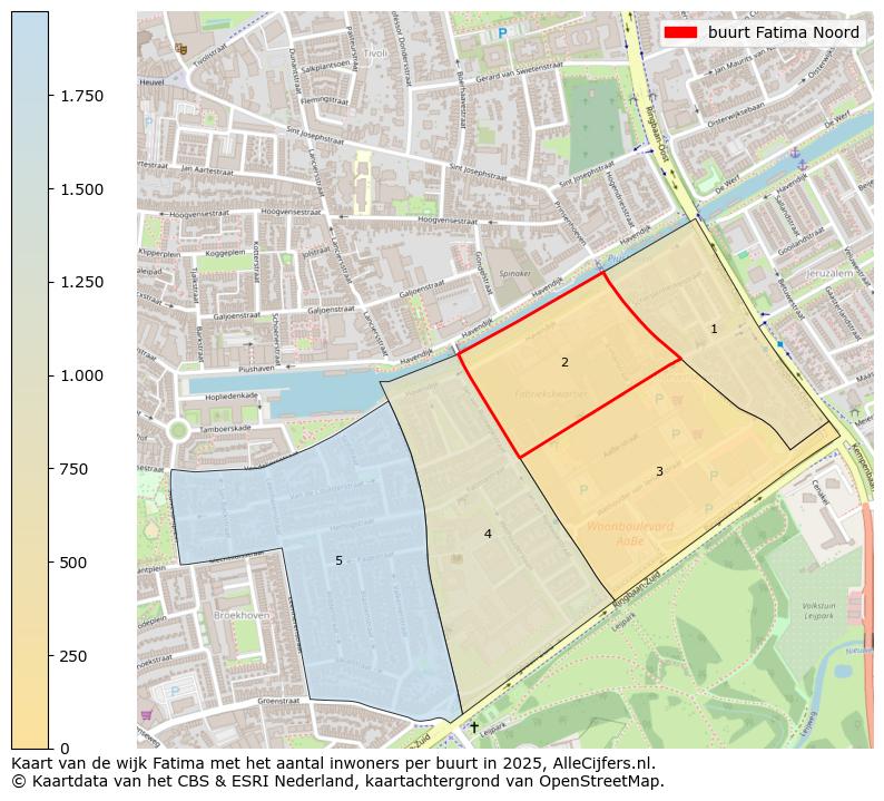 Afbeelding van de buurt Fatima Noord op de kaart.