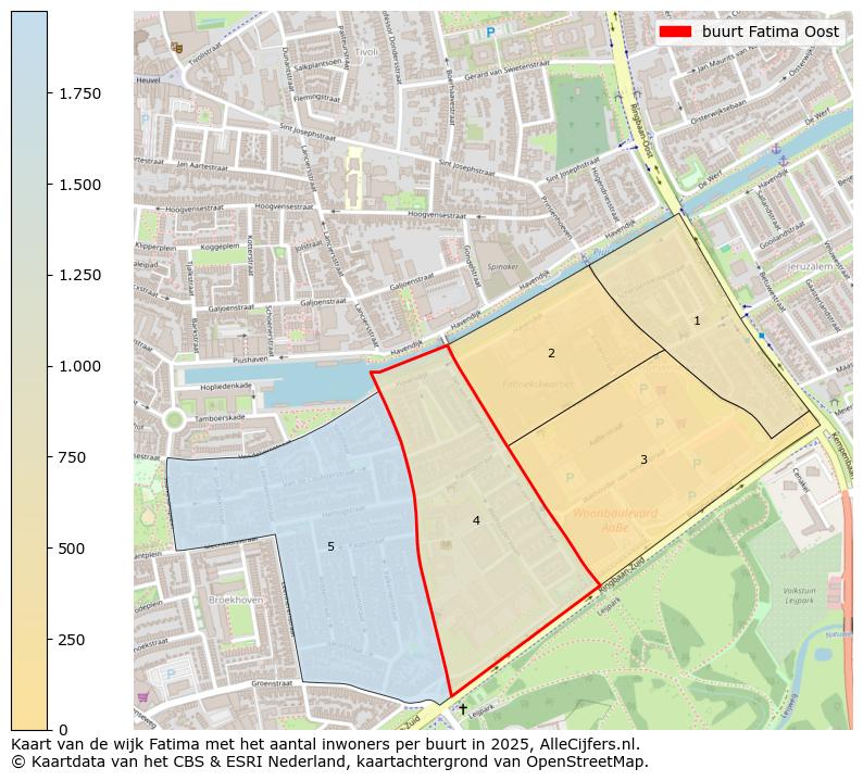 Afbeelding van de buurt Fatima Oost op de kaart.