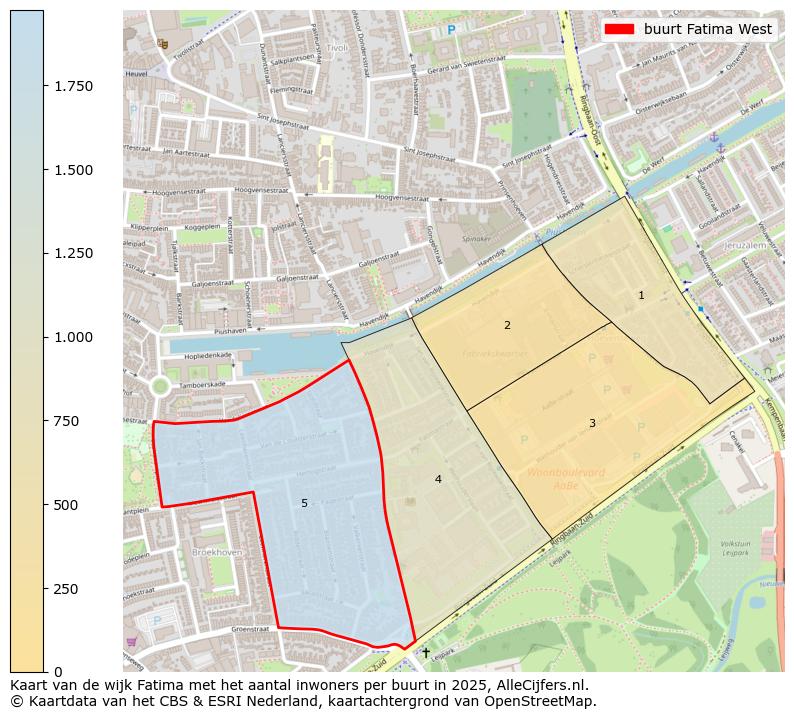 Afbeelding van de buurt Fatima West op de kaart.