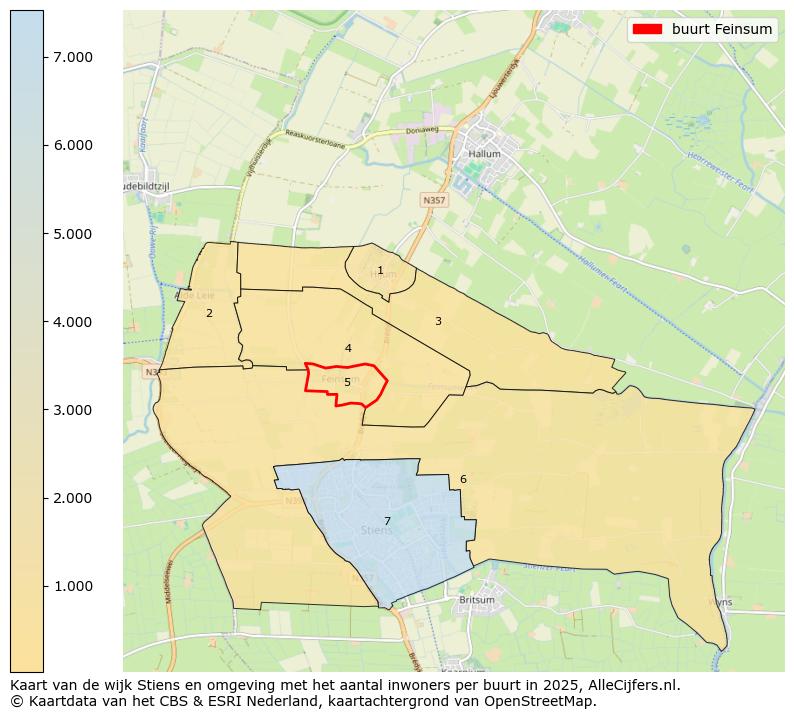 Afbeelding van de buurt Feinsum op de kaart.