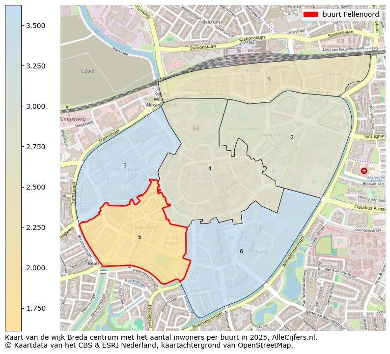 Afbeelding van de buurt Fellenoord op de kaart.