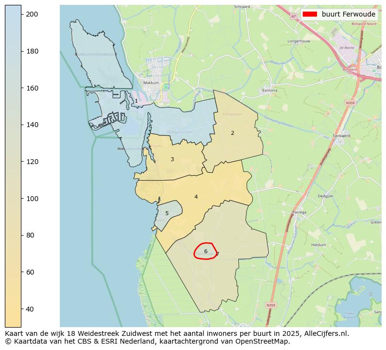 Afbeelding van de buurt Ferwoude op de kaart.