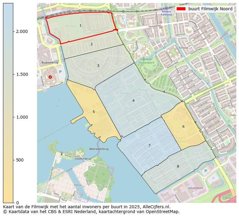 Afbeelding van de buurt Filmwijk Noord op de kaart.
