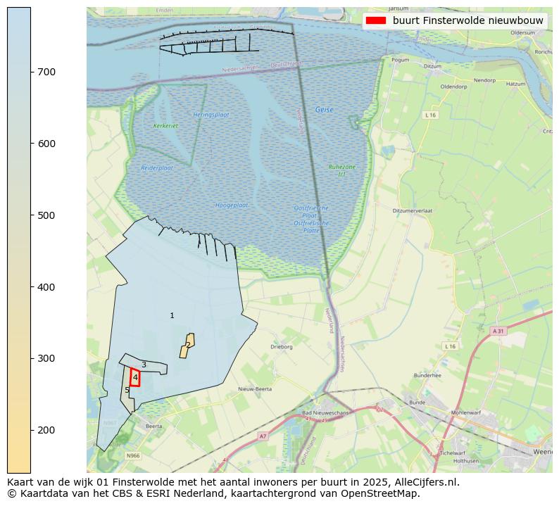 Afbeelding van de buurt Finsterwolde nieuwbouw op de kaart.
