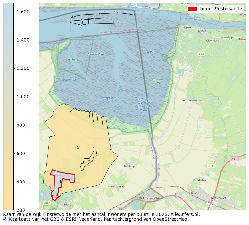 Afbeelding van de buurt Finsterwolde op de kaart.