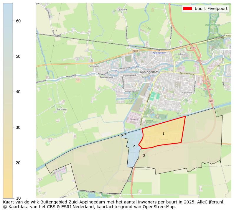 Afbeelding van de buurt Fivelpoort op de kaart.