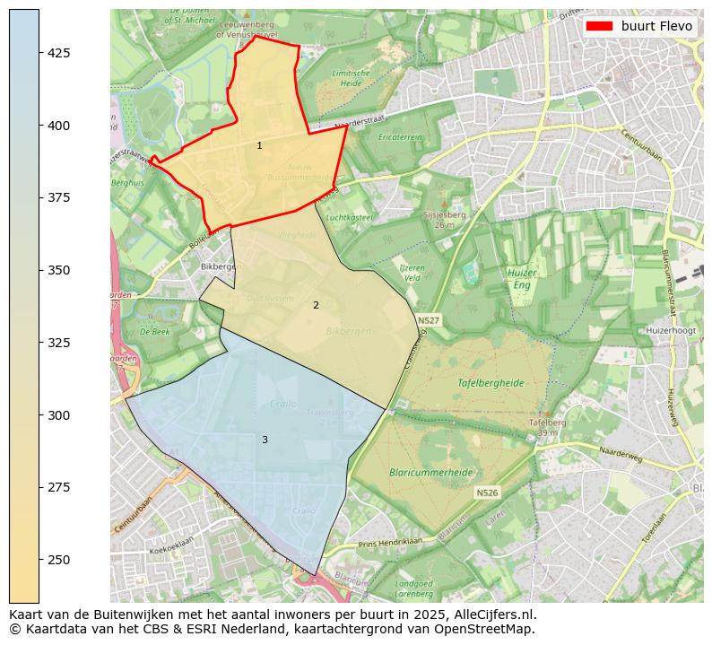 Afbeelding van de buurt Flevo op de kaart.