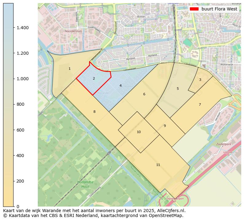 Afbeelding van de buurt Flora West op de kaart.