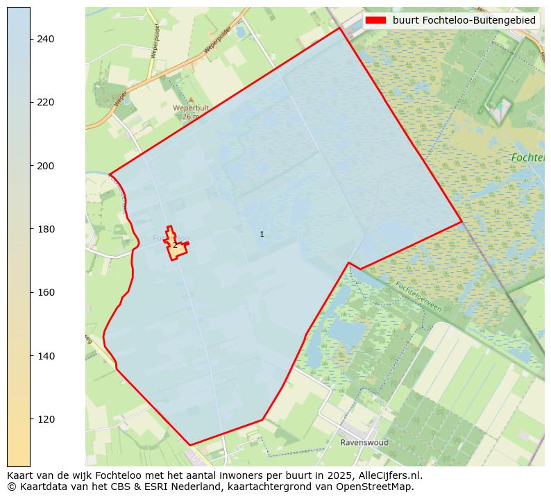 Afbeelding van de buurt Fochteloo-Buitengebied op de kaart.