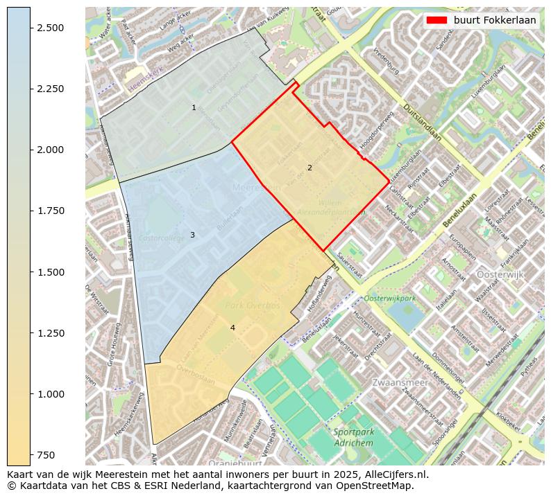 Afbeelding van de buurt Fokkerlaan op de kaart.