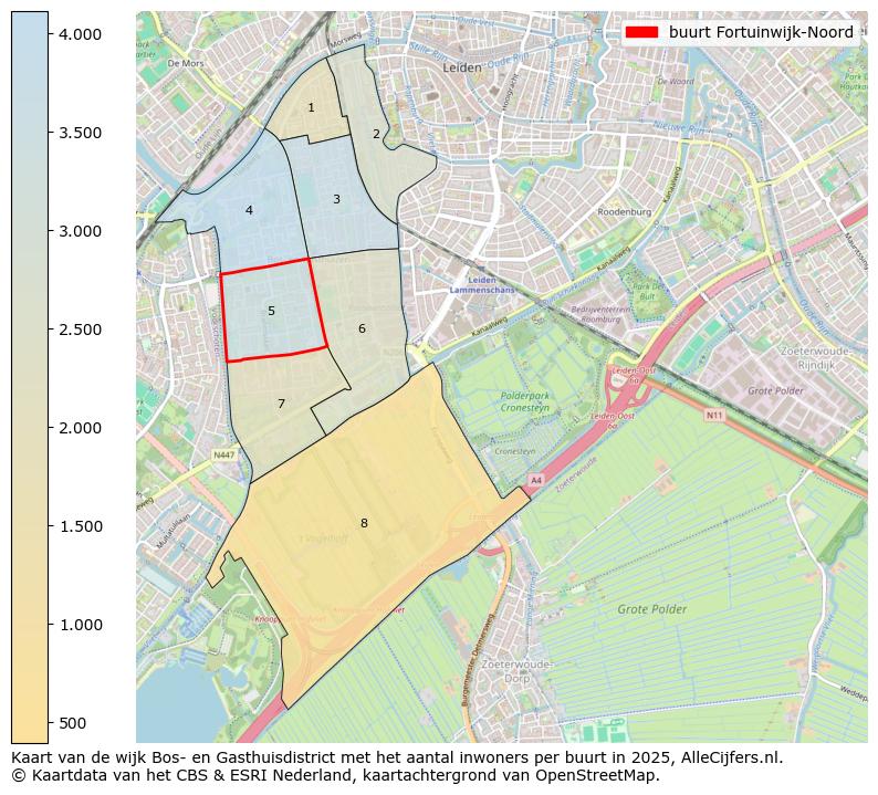 Afbeelding van de buurt Fortuinwijk-Noord op de kaart.