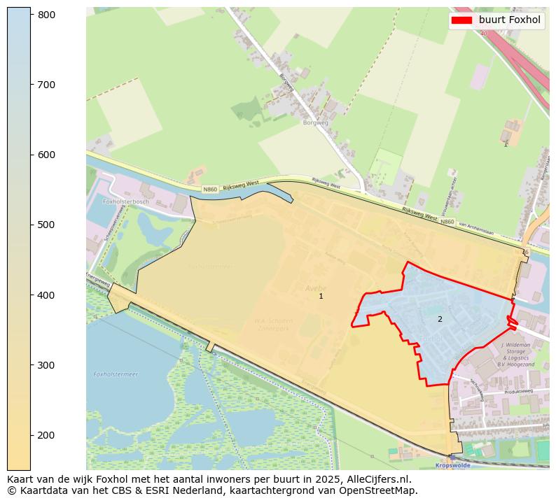 Afbeelding van de buurt Foxhol op de kaart.