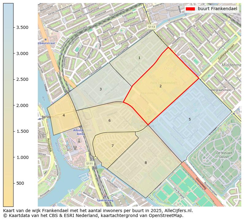 Afbeelding van de buurt Frankendael op de kaart.