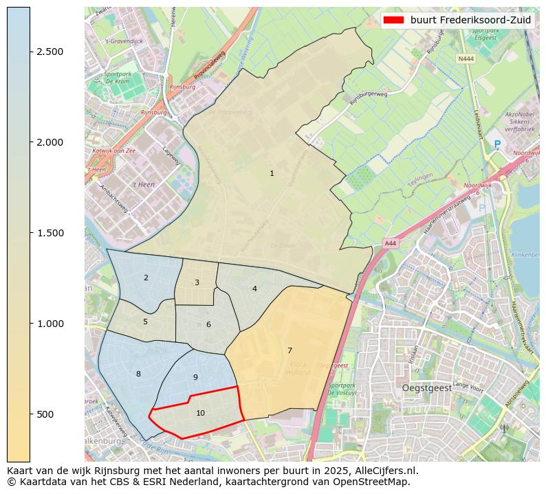 Afbeelding van de buurt Frederiksoord-Zuid op de kaart.