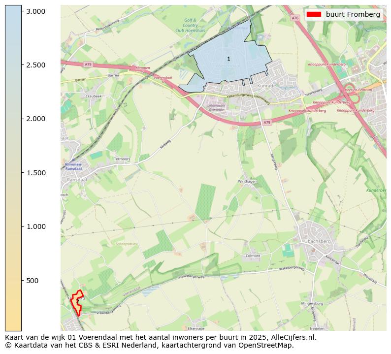 Afbeelding van de buurt Fromberg op de kaart.