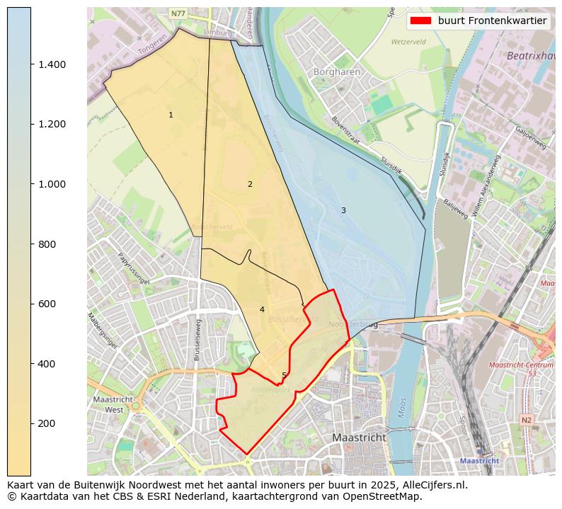 Afbeelding van de buurt Frontenkwartier op de kaart.