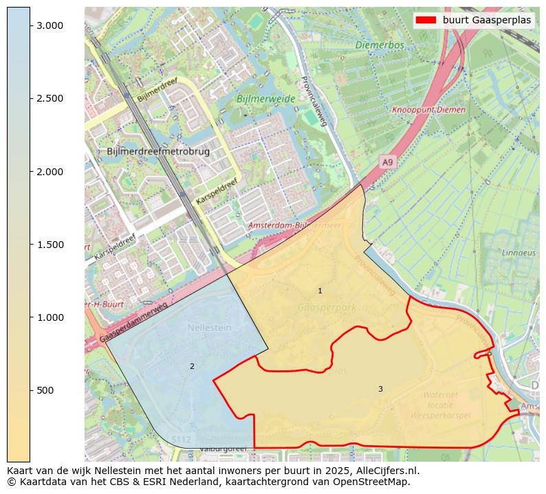 Afbeelding van de buurt Gaasperplas op de kaart.