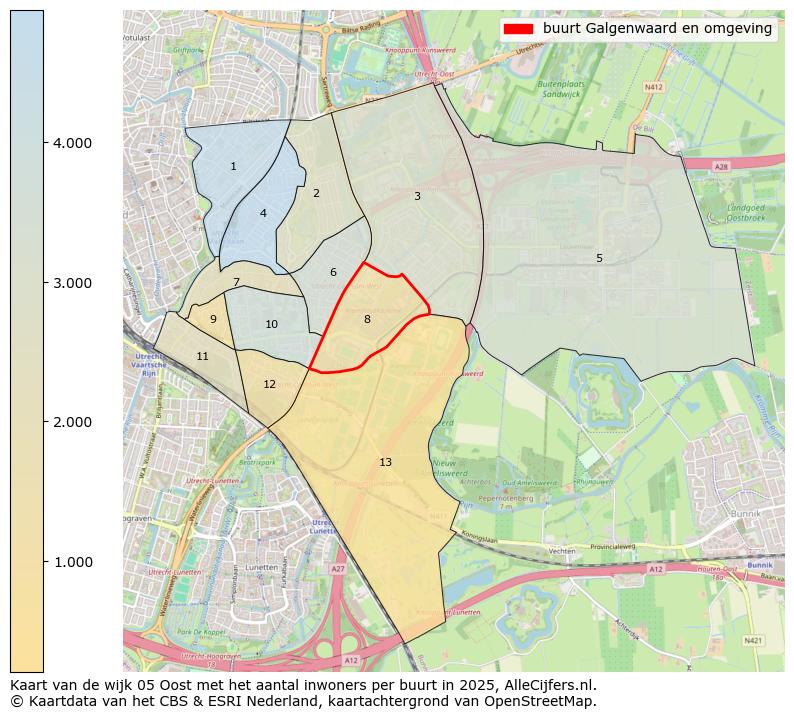 Afbeelding van de buurt Galgenwaard en omgeving op de kaart.