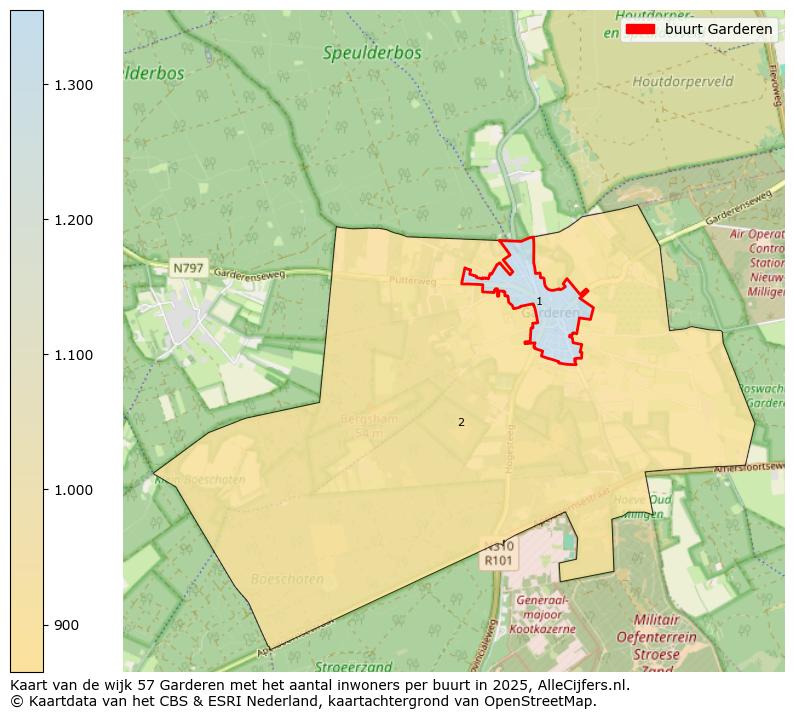Afbeelding van de buurt Garderen op de kaart.