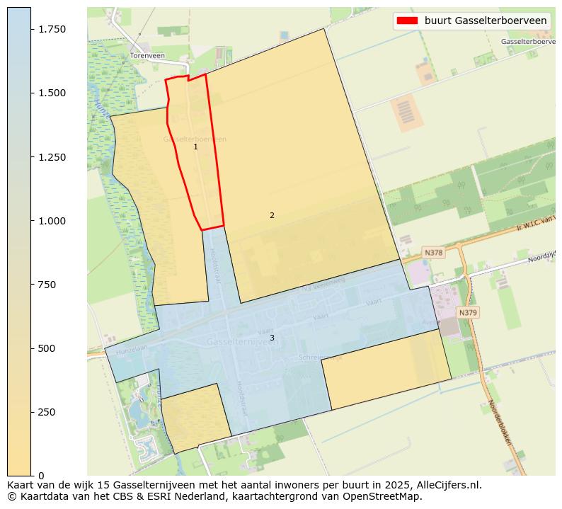 Afbeelding van de buurt Gasselterboerveen op de kaart.